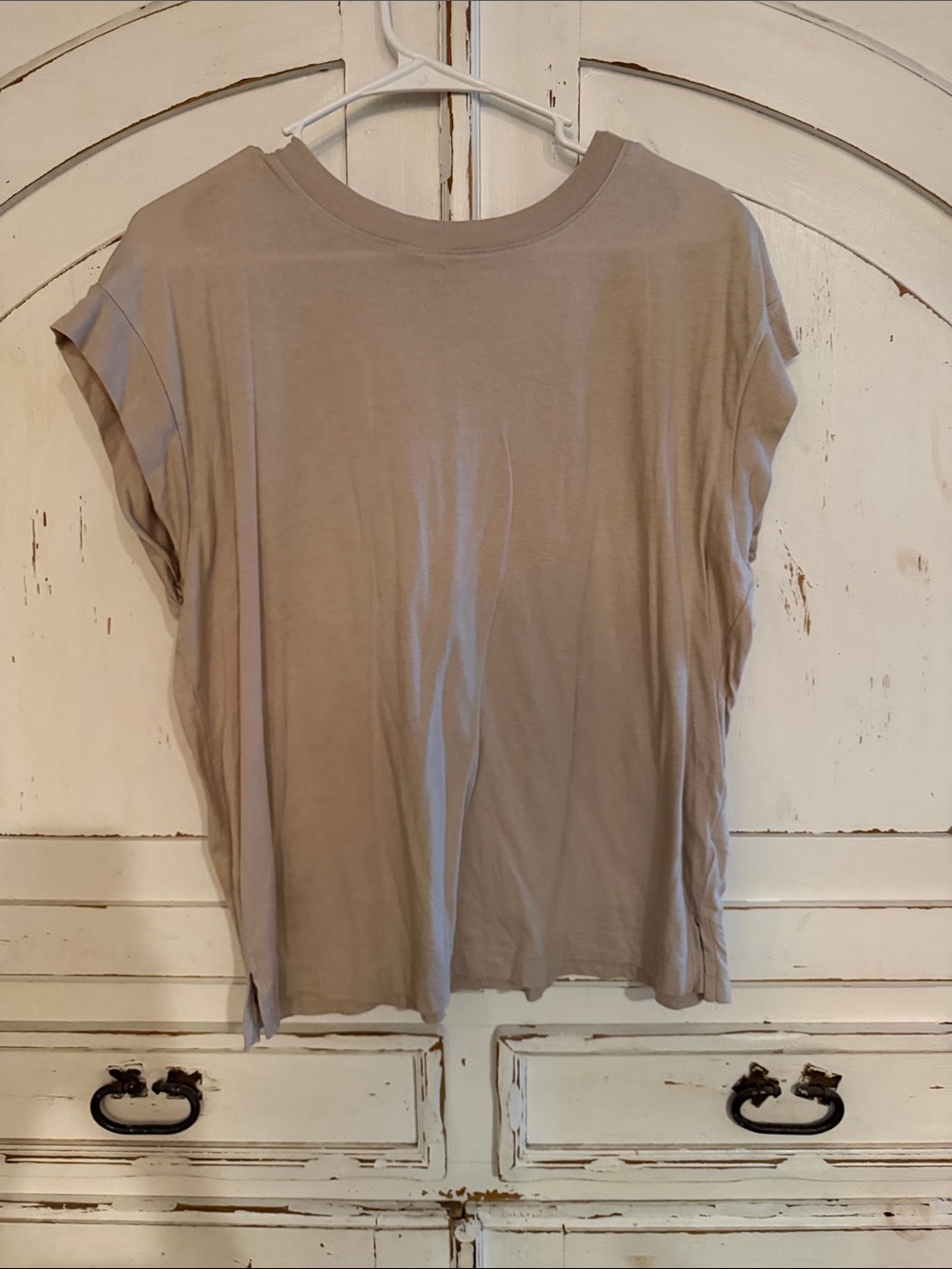 a new day Short Sleeve Tee in Taupe Beige